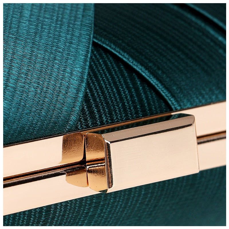 Evening Clutch Bag with Tassel, Party Handbag for Women, Satin Fabric