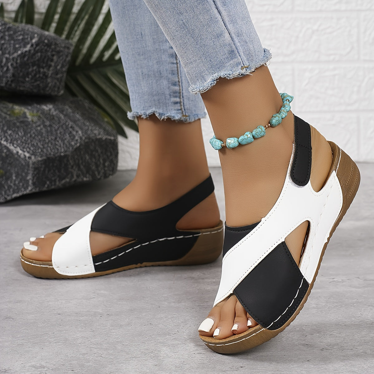 Women's Cross Strap Sandals - Multi-Color, Comfortable, Open Toe, Casual