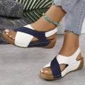 Women's Cross Strap Sandals - Multi-Color, Comfortable, Open Toe, Casual