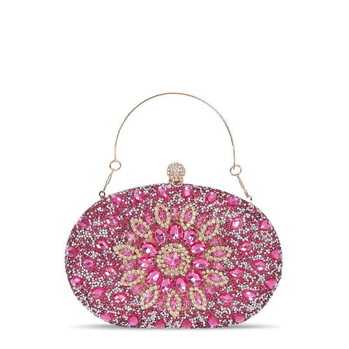 Crystal Evening Clutch Purse - Rhinestone Handbag for Women, Party Prom Wedding