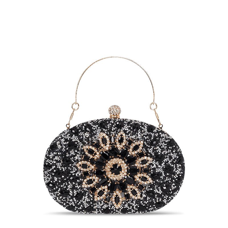 Crystal Evening Clutch Purse - Rhinestone Handbag for Women, Party Prom Wedding