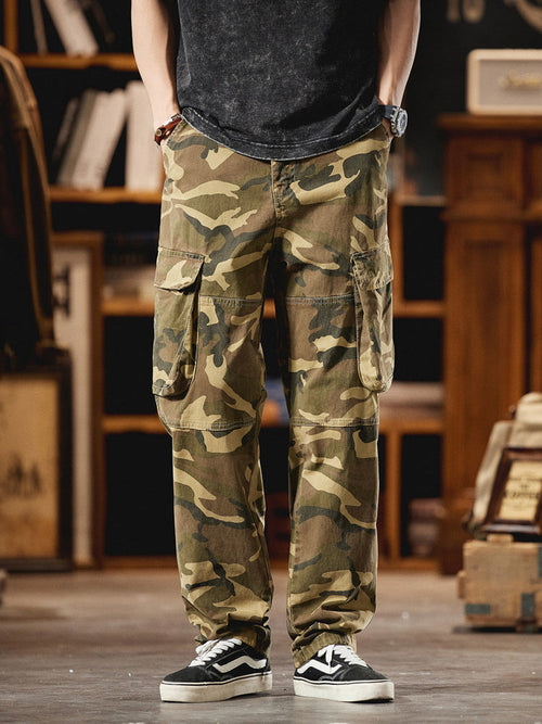 Avery Men's Cargo Pants | 97% Cotton, Vintage Camo