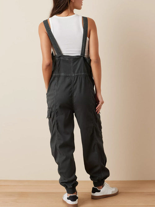 Dara Women's Cargo Overalls | Soft Cotton Blend, Vintage-Inspired