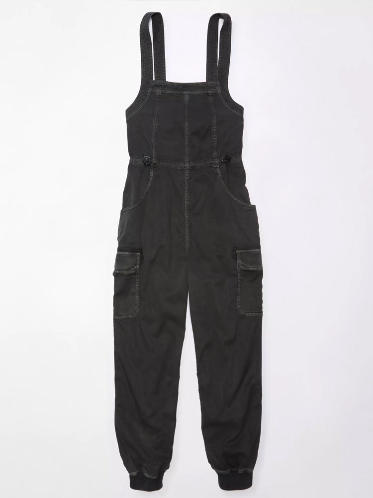 Dara Women's Cargo Overalls | Soft Cotton Blend, Vintage-Inspired