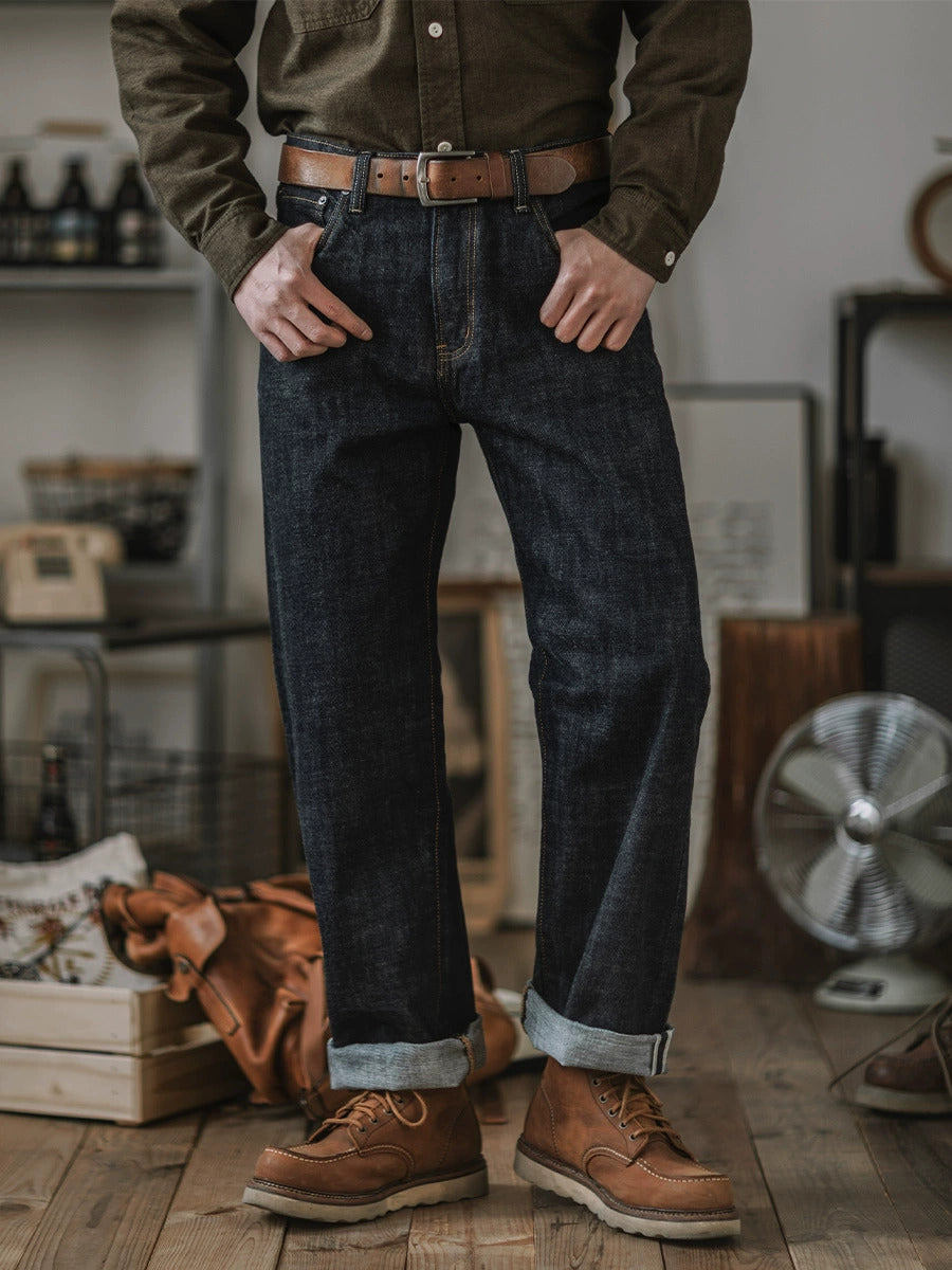 Jasper Men's Jeans | 14 oz Selvedge Indigo, Relaxed Fit