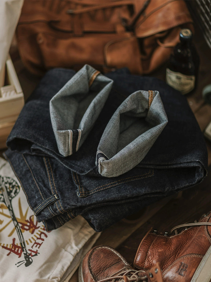 Jasper Men's Jeans | 14 oz Selvedge Indigo, Relaxed Fit