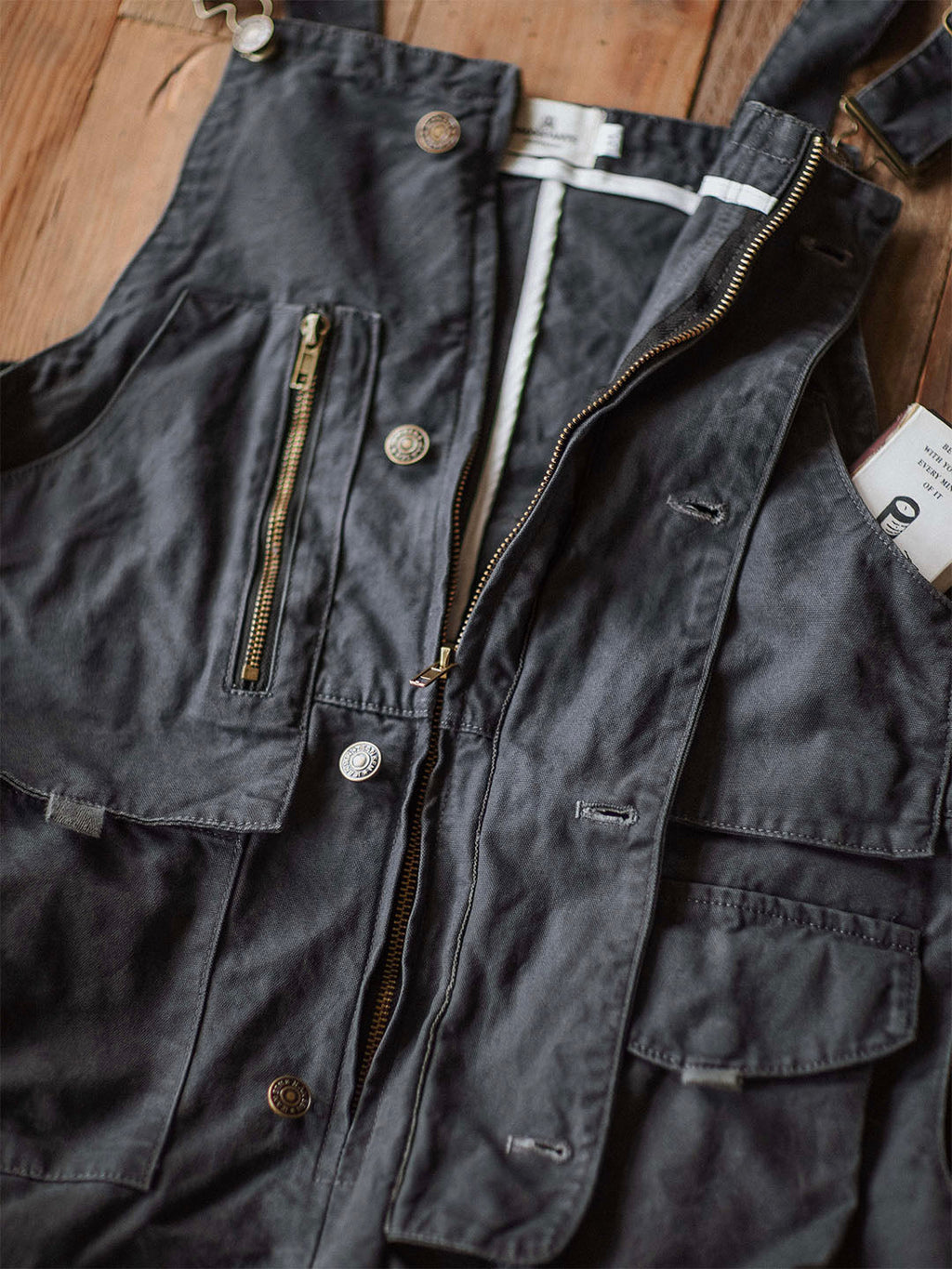 Sleek Men's Overalls | Durable Cotton Canvas, 10 Pockets