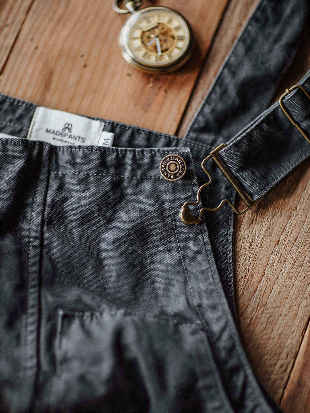 Sleek Men's Overalls | Durable Cotton Canvas, 10 Pockets